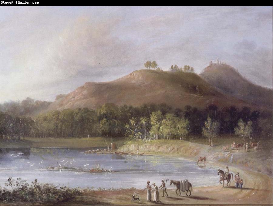 unknow artist Hill and Lake of Ture